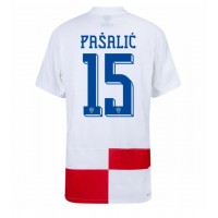 Kroatien Mario Pasalic #15 Hjemmebanetrøje EM 2024 Kortærmet